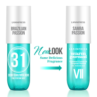 Long-Lasting Gourmand 3.0 fl.oz Samba Passion Body & Hair Fine Perfume Mist for Women - Coconut, Orchid & Tropical Notes Frag...