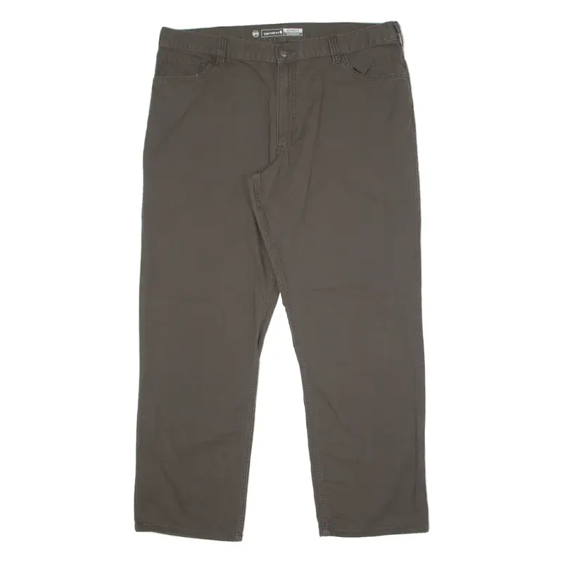 CARHARTT Workwear Mens Canvas Trousers Grey Relaxed Straight W40 L32
