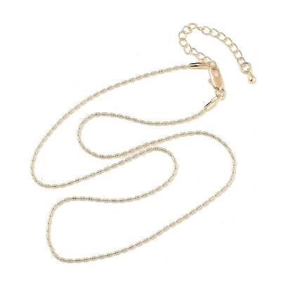 Brass Column Link Chain Necklaces