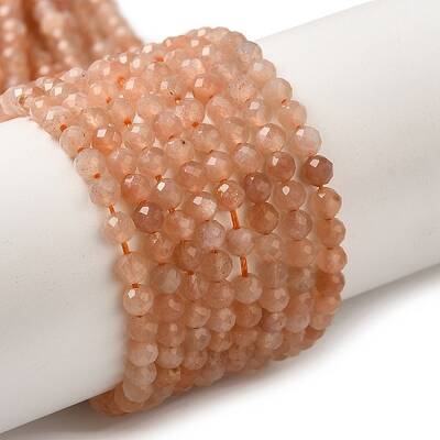 Natural Peach Moonstone Beads Strands