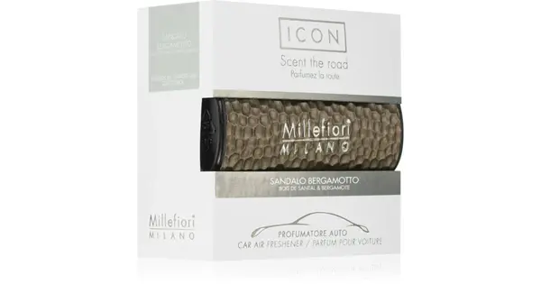 Millefiori Icon Sandalwood Bergamot Car Freshener