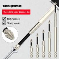 K5-6Piece Anti-slip Bit Strong Magnetic Black Anti-slip Cross Bit Hand Drill Electric Screwdriver High Hardness Bits Set