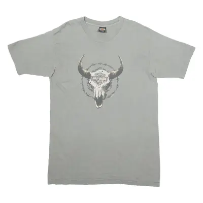 HARLEY DAVIDSON Mens T-Shirt Grey L