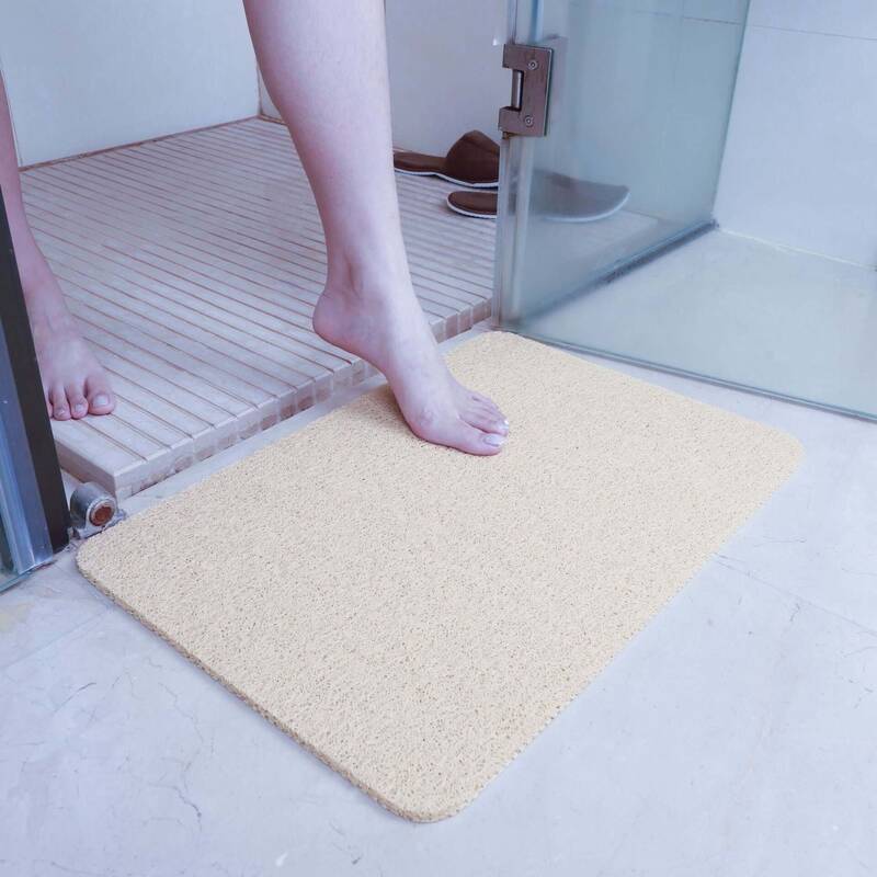 Bathroom Non-Slip Mat | Color: Beige | Size: 40x60cm