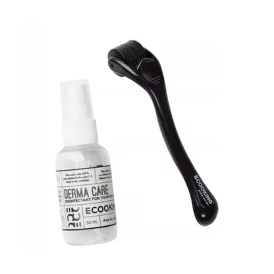 Ecooking derma roller black elasticity and firmness face massage roller