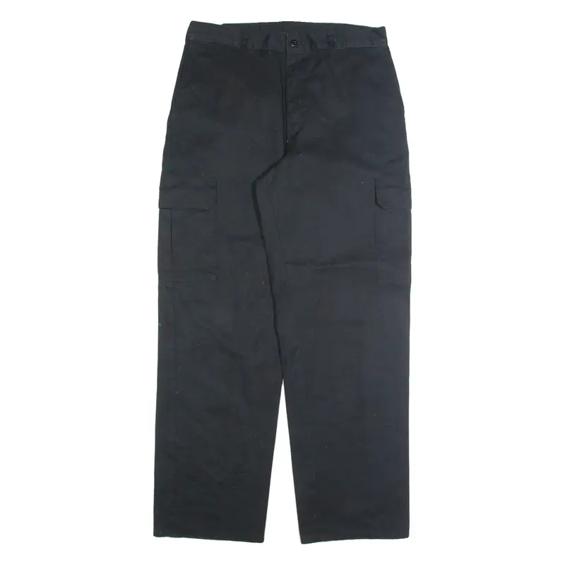 DICKIES Cargo Mens Trousers Black Regular Straight W34 L32