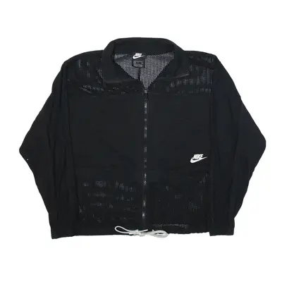 NIKE Mesh Track Jacket Black Womens S