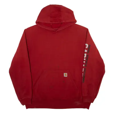CARHARTT Mens Maroon Hoodie XL