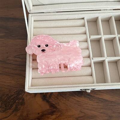 Dog Cellulose Acetate(Resin) Claw Hair Clips