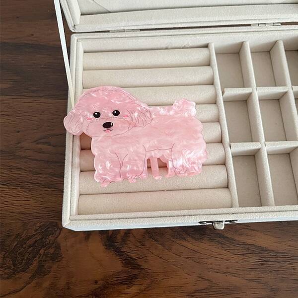Dog Cellulose Acetate(Resin) Claw Hair Clips