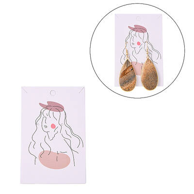 Rectangle Cardboard Earring Display Cards