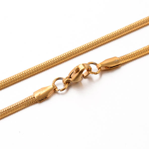 304 Stainless Steel Herringbone Chain Necklaces