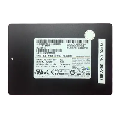 00PA993 Lenovo 512GB Triple-Level Cell SATA 6Gb/s 2.5-Inch Solid State Drive