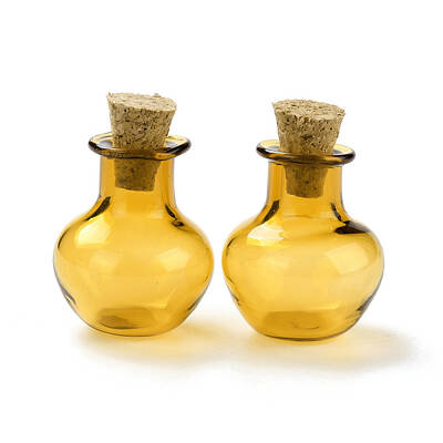 Round Glass Cork Bottles Ornament