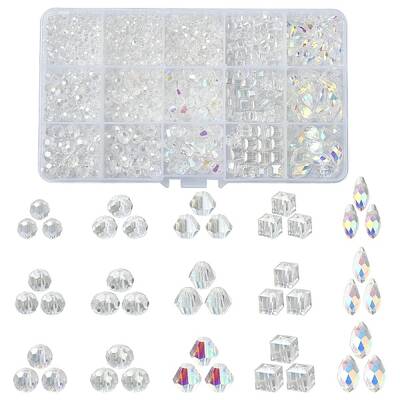 940Pcs 15 Styles Electroplate Glass Beads Strands