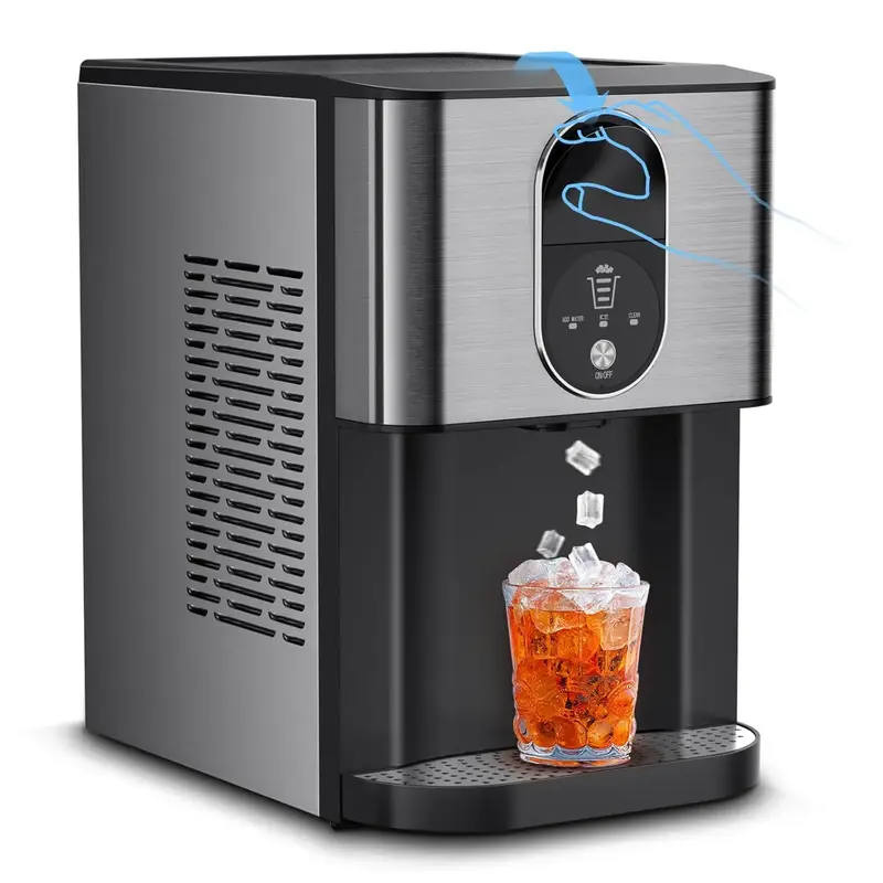 COWSAR Nugget Ice Maker Dispenser, Self Dispensing Pellet Ice Maker, 44lbs/24H, 15mins Quick Ice Make, 3.3lbs Ice Storage, Ic...