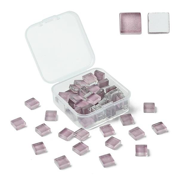 60Pcs Transparent Glass Cabochons