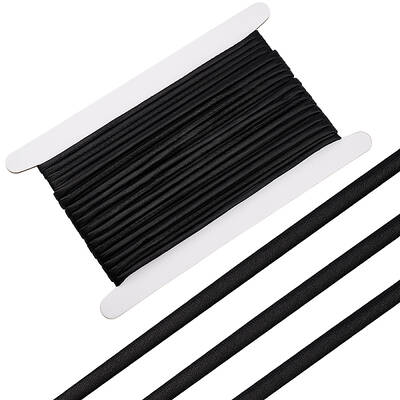 10M Round Satin Tape with Cotton Cord Inside