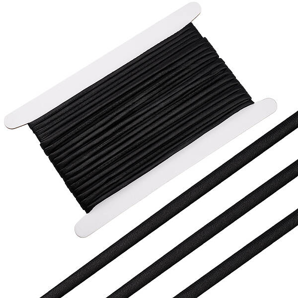 10M Round Satin Tape with Cotton Cord Inside