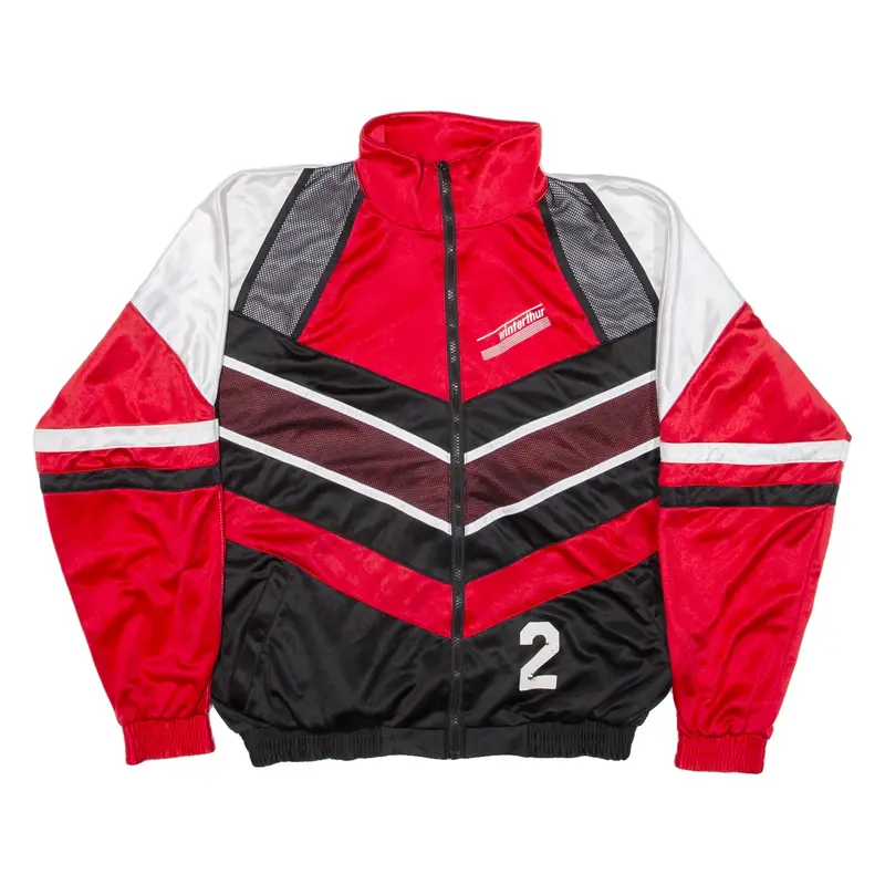 TRO SPORT Mens Track Jacket Red Striped XL