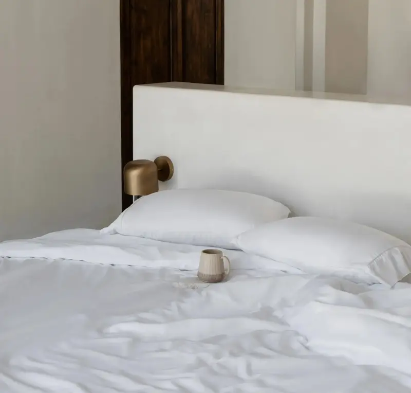 CleanBamboo® Signature Sateen Duvet Cover | Color: Cloud | Size: King/Cal King