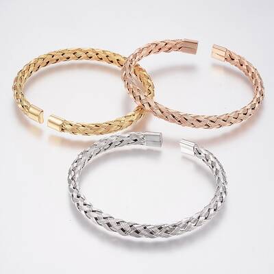 304 Stainless Steel Cuff Bangles Torque Bangles