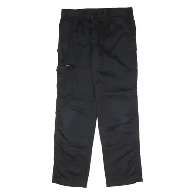 DICKIES Cargo Workwear Mens Twill Trousers Black Regular Straight W36 L33