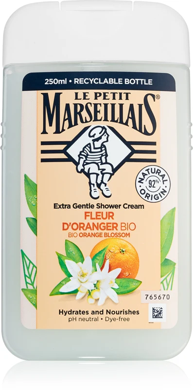 Le petit marseillais Extra delicate shower cream with organic orange blossoms - 250 ml