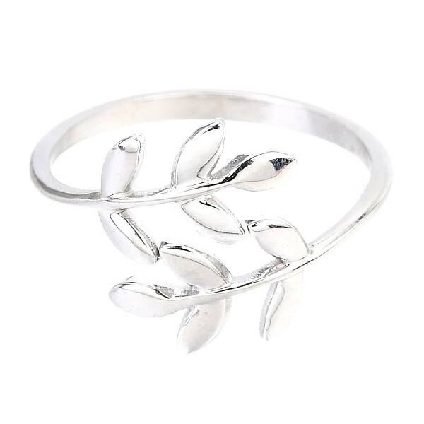 Non-Tarnish 304 Stainless Steel Leaf Cuff Rings