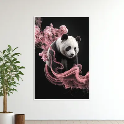 Panda Dreams & Pink Blossoms