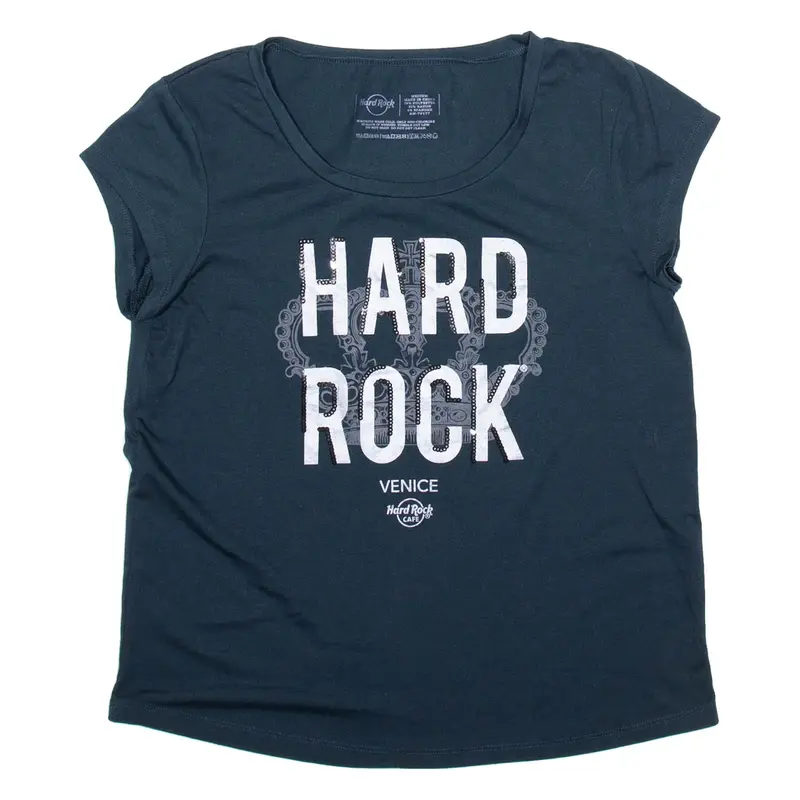 HARD ROCK CAFE Venice Womens T-Shirt Blue M
