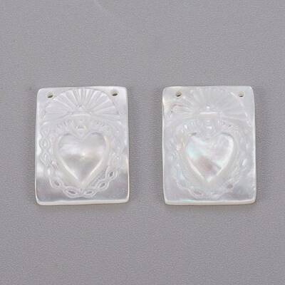 Natural White Shell Mother of Pearl Shell Pendants