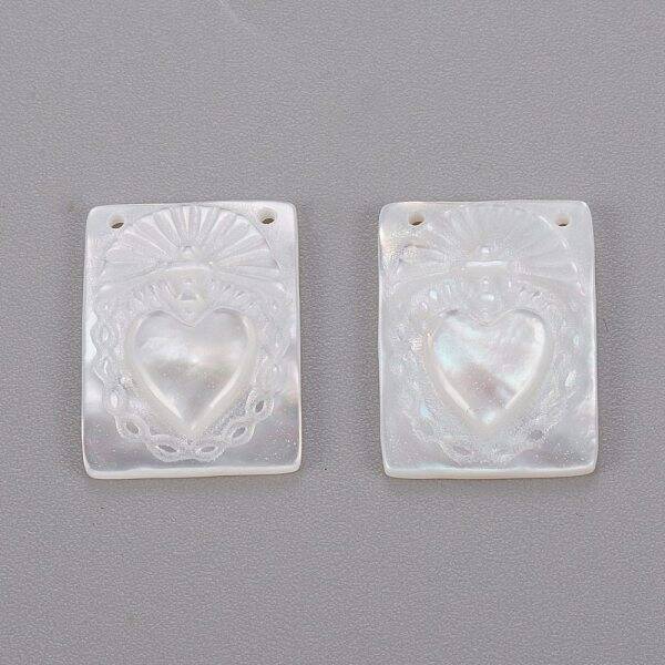 Natural White Shell Mother of Pearl Shell Pendants