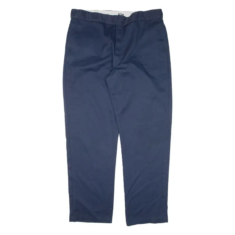 DICKIES 874 Workwear Mens Trousers Blue Regular Straight W40 L32