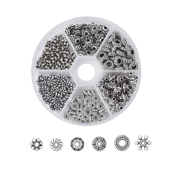 Tibetan Style Alloy Spacer Beads