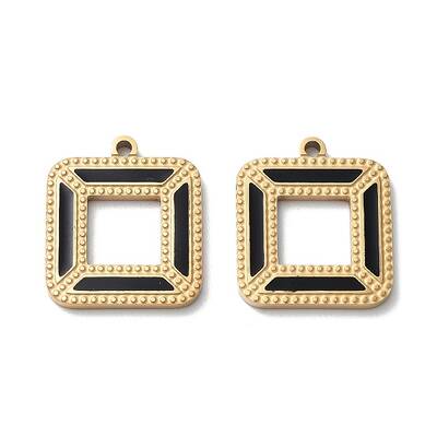 Ion Plating(IP) 304 Stainless Steel Enamel Pendants