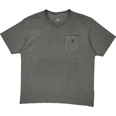 Carhartt Pocket T-Shirt - XL - Grey Cotton Blend