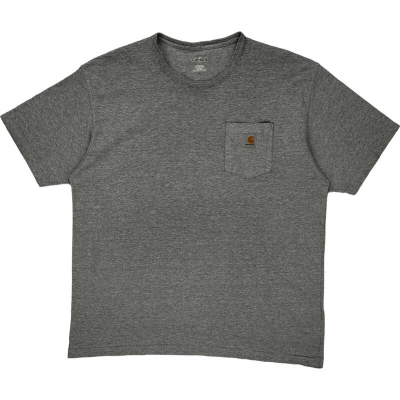 Carhartt Pocket T-Shirt - XL - Grey Cotton Blend