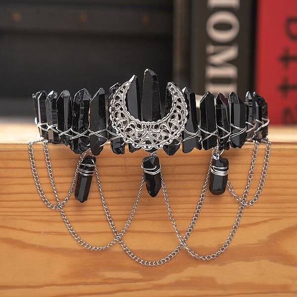 Moon & Chain Metal Hair Bands