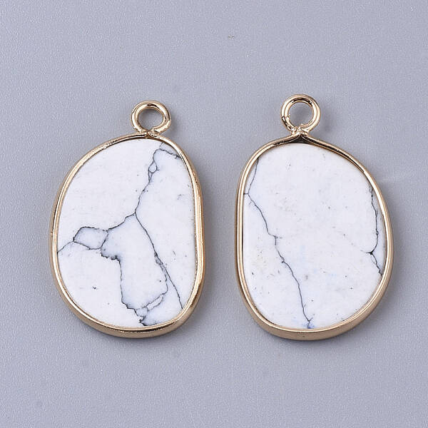 Synthetic Howlite Pendants