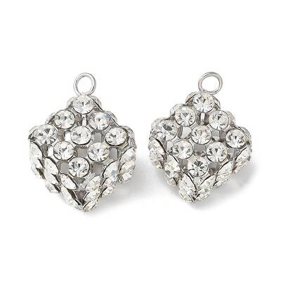Brass Rhinestone Pendants