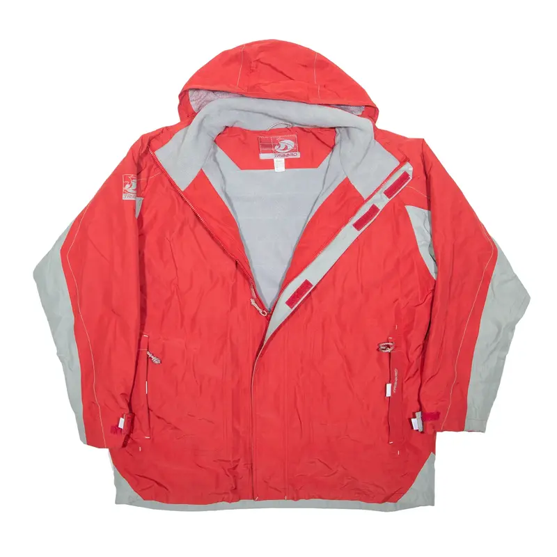 TRIBORD Fleece Lined Ski Jacket Red Mens XL