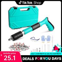 Manual Mini Steel Nail Gun 5 Gears Power Adjustable Concrete nail gun Woodworking integrated air nailer gun with 10 Nails