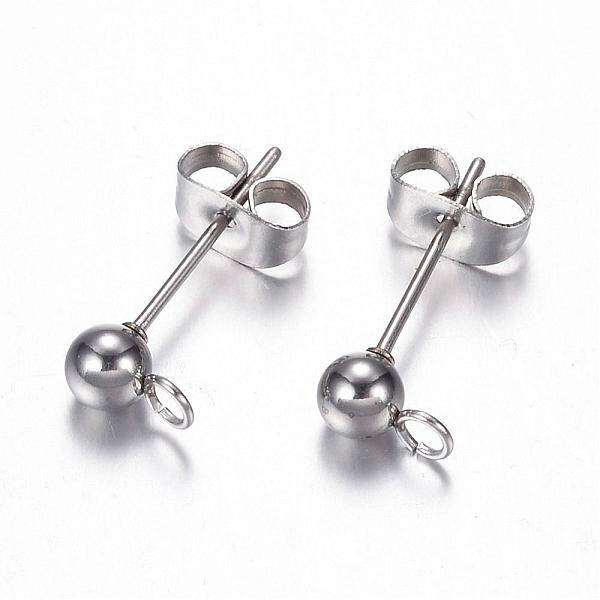 Non-Tarnish 304 Stainless Steel Stud Earring Findings