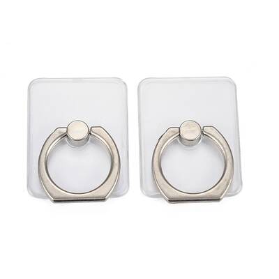 Transparent Plastic Cell Phone Ring Holder