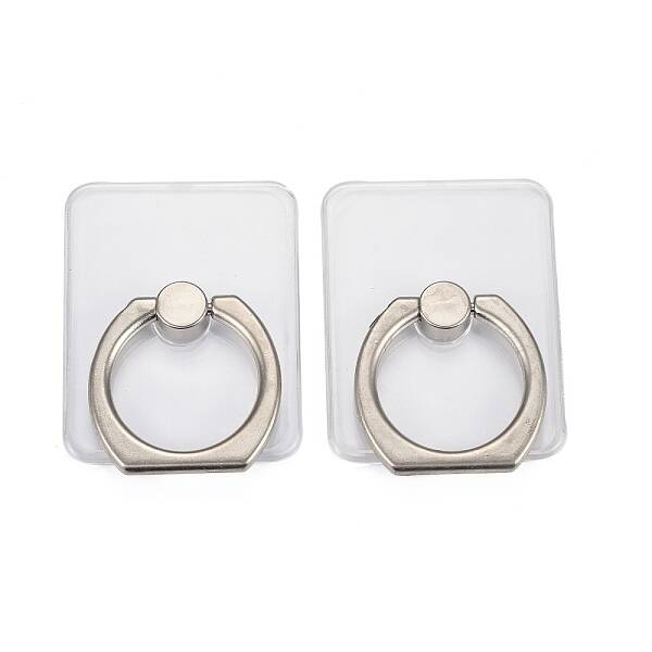 Transparent Plastic Cell Phone Ring Holder