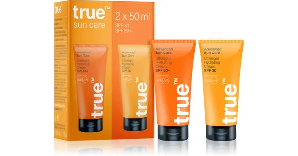 true men skin care Sun Care Set of Two Gift Set Protective Moisturizing Cream SPF 30 50ml + Eye Moisturizing Cream SPF 50+ 50...