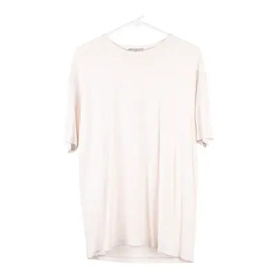 Trussardi T-Shirt - Large Cream Polyester