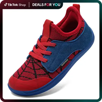 WateLves Toddler Little/Big Kid Wide Barefoot Shoes Boys Girls Slip-On Minimalist Sneakers Splay Naturally Lightweight Breath...