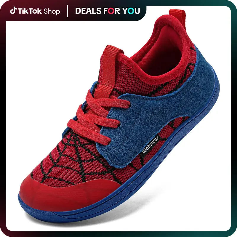 WateLves Toddler Little/Big Kid Wide Barefoot Shoes Boys Girls Slip-On Minimalist Sneakers Splay Naturally Lightweight Breath...